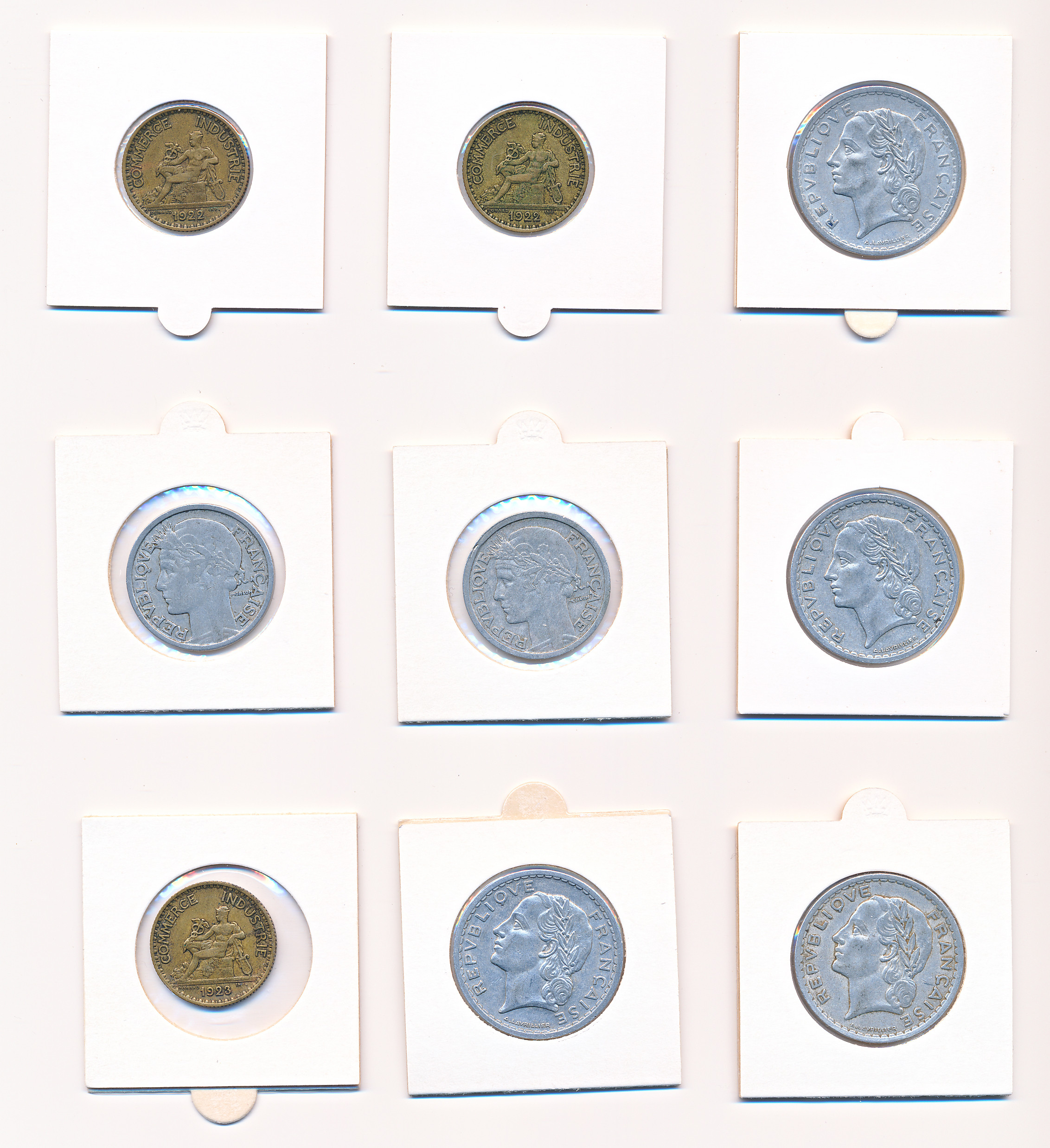 Lot 9 stk fra Frankrike