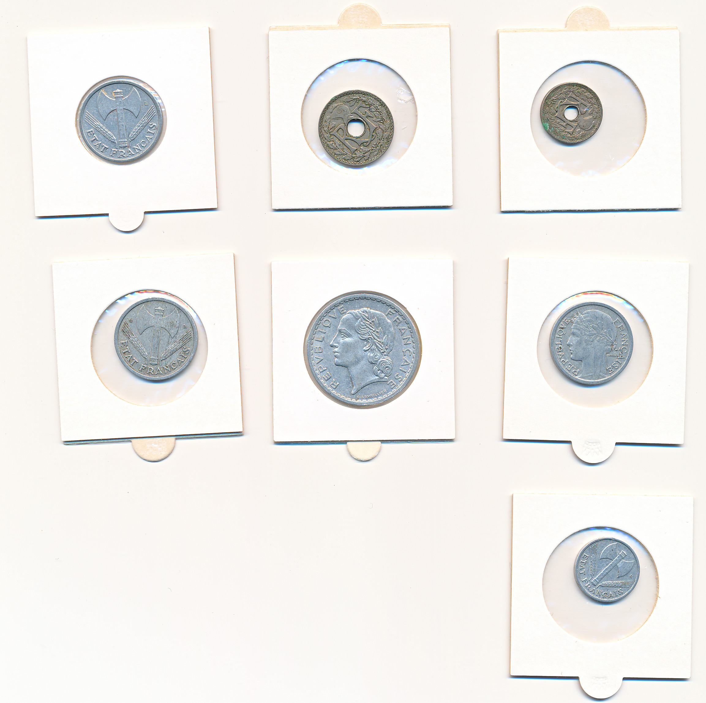 Lot 7 stk fra Frankrike