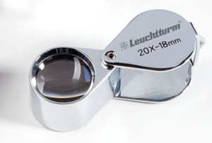 Presisjonslupe med 20x forstørrelse