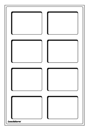 Leuchtturm TAB myntskuff i blå farge